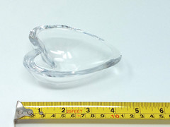 Orrefors Kosta Boda Sweden Lead Crystal Heart glass Trinket Dish signed euc