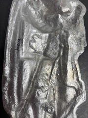 Vintage MCM Cast Aluminum Medieval Knight Wall Plaque 11.5”- #3