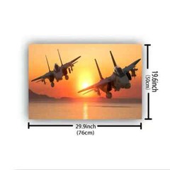 1 piece of wood-framed wall art (Grumman F-14 Tomcat Fighter MHL299512