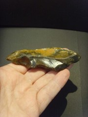 Lower Paleolithic – Fine Acheulean lateral scraper. c.450,000 BP.