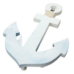 1PC New Anchor Maritime Decoration Wood Wall Hanging Hook Ship Sailboat Gift US