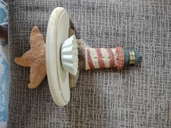 2000 WESTLAND~Seahorses & Shells Tea Light Candle Holder~#8540~Beach~Wall Decor