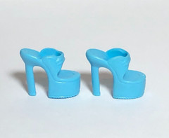 Barbie Doll Shoes Blue Platform High Heels Fashion Avenue Fashion Fever #1715