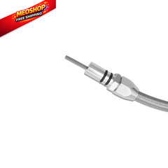 Aflle Racing Stainless Steel Flexible Transmission Dipstick Fits GM Silver