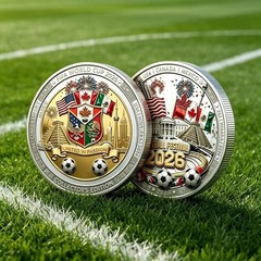 2026 World Cup Memorial Challenge Coin World Cup 2026 Commemorative Coin