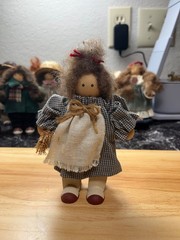 Lot of 9 vintage ladie and friends collectible folk art 1980-1990’s