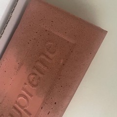SUPREME Red Clay Debossed Box Logo Brick FW 2016 Original Packaging NEW