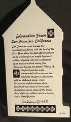 EDWARDIAN GREEN # SF104 SAN FRANCISCO CA SHELIA’S VICTORIAN ROW HOUSE