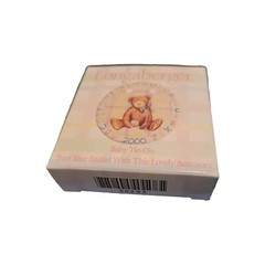 LONGABERGER 2000 Baby Alphabet Teddy Tie-On Trim Your Basket NIB 36293