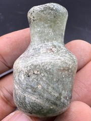 Genuine Ancient Roman Glass Bottle with Iridescent Patina Ca. 1st-2nd Century AD