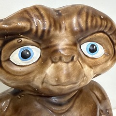 Vintage 1980s E.T. Night Light Lamp Hand Painted Ceramic Rare Working As Should
