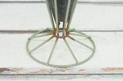 Antique/Vintage Art Deco Iron and Tin Umbrella Stand Umbrella Shaped Umbrella Ra