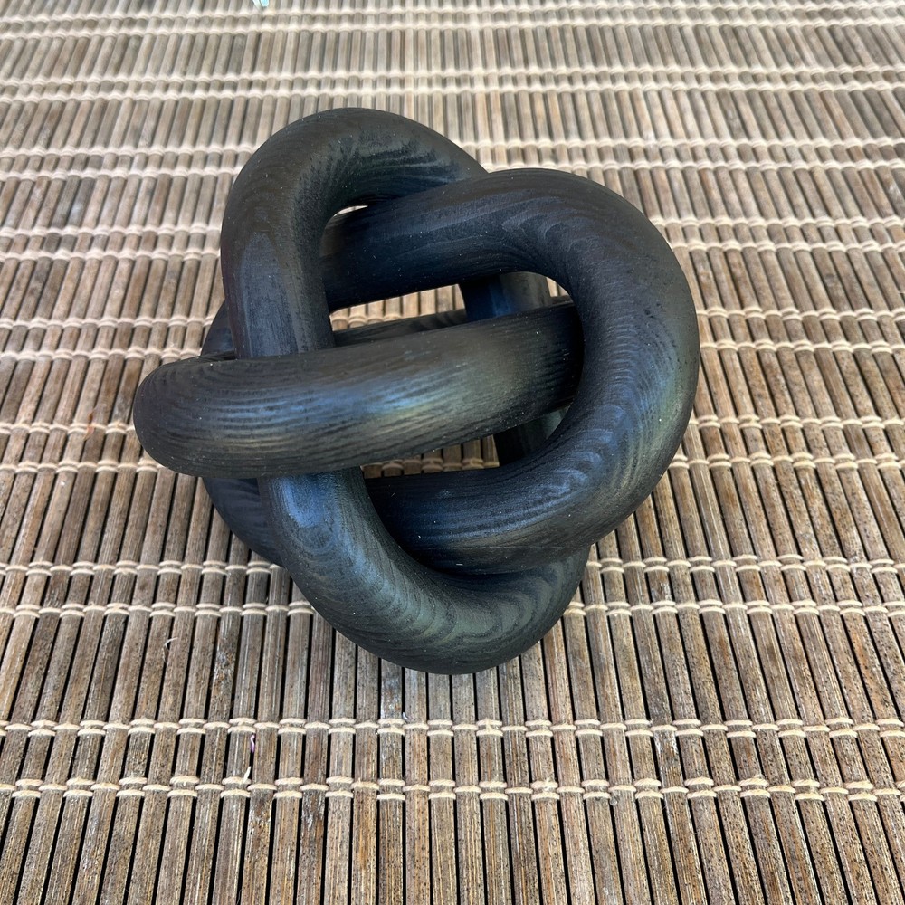 Yalikop 3 LinkWood Black Knot Plastic Resin DecoR Table top