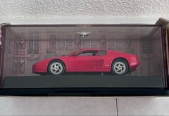 Hot Wheels Ferrari F512 M 1994 Red Diecast with Display Case