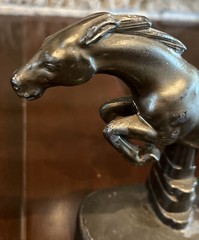 Nuart Creations Jumping Horse Cast Metal Bookends Art Deco Pair Book End
