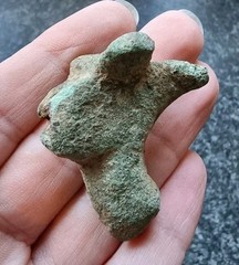 Rare Roman Candlestick Holder Zoomorphic Antique Metal Detecting Find AD 100-300