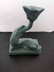 Wedgwood Jasperware Teal Miniature Dolphin Candlestick