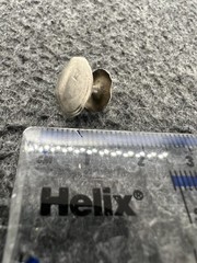 Silver Cufflink/Button. Treasure Item But Disclaimed. Paperwork Included. (e68)