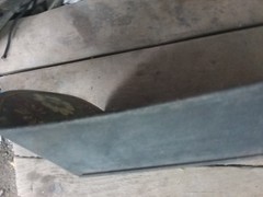 ANTIQUE Rectangle Green Black Gold TOLEWARE Tin TRAY Hand Painted