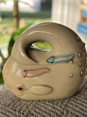 TAI Whale Trinket Box 1990’s 90’s Carved