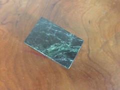 Green Marble Stone Rectangular Display Stand or Base Paperweight