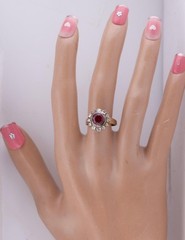 MUSEUM GRADE: Antique Faberge 14k Gold 1.77ct Ruby & 1ct Diamond Ring c1890’s