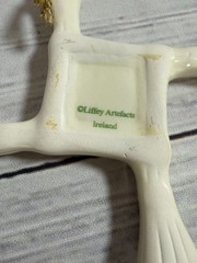 Liffey St. Brigid’s Cross Shamrock Ornament and Irish Angel St Patrick’s Day
