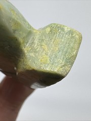 5 Vtg Hand Carved Green Moss Agate Jasper Stone Koi Fish Sculpture Decor 3″ tall