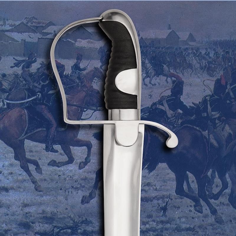 1796 British Light Cavalry 37″ Sword with Steel Scabbard Collectible