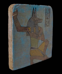 Authentic Egyptian Antique Rare Statue Figurine Egyptian Anubis Relief BC