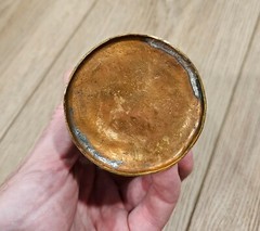 Vintage Antique Brass Handcrafted Etched Cup – Unknown Origin, Possibly Indian
