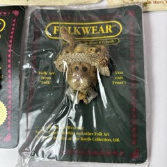 Boyds The Bearwear Collection Set 0f 5 New On Cards Pins Brooches Oakley Minnie