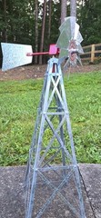 VTG Farm Windmill Display Model 17″ Galvanized Steel Rotating Wind Mill Decor