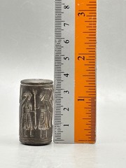 Greek Sassanian Roman Seal Signet Amulet Intaglio’s Carved Hematite Stone Bead
