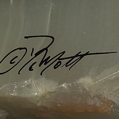 De Mott Brass Sailboat 1970s Quartz Base Signed Mid-Century Modern Decor DeMott