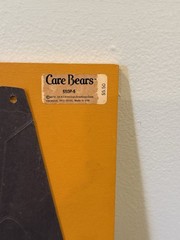 Vintage 1982 Care Bear Wooden Picture Made In USA Cheer Bear