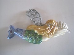 Mermaid Ornament Light Cover Unbranded 5″ GUC