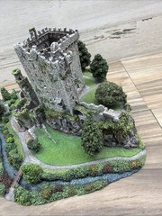 Danbury Mint Blarney Castle Ireland Miniature Cold Cast Porcelain Diorama Decor