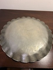 Vintage Trade Continental Antique Beaten Copper Plate 13″