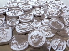 20 Mixed Grand Tour Plaster Intaglios Antique Cameo Traditional Home Wall Seal