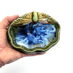 Anthropologie Art Nouveau Style Dragonfly Soap Trinket Dish