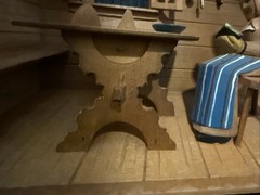 Vintage Wooden Diorama Shadow Box Kitchen Made In Switzerland