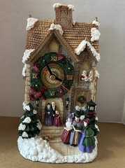 Vtg Avon Holiday Melody Clock Christmas Lights Up! Original Packaging No Box