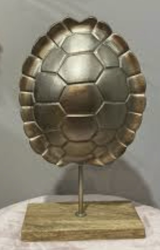 Turtleshell decor/accent piece cast aluminum