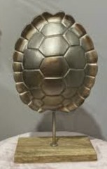 Turtleshell decor/accent piece cast aluminum