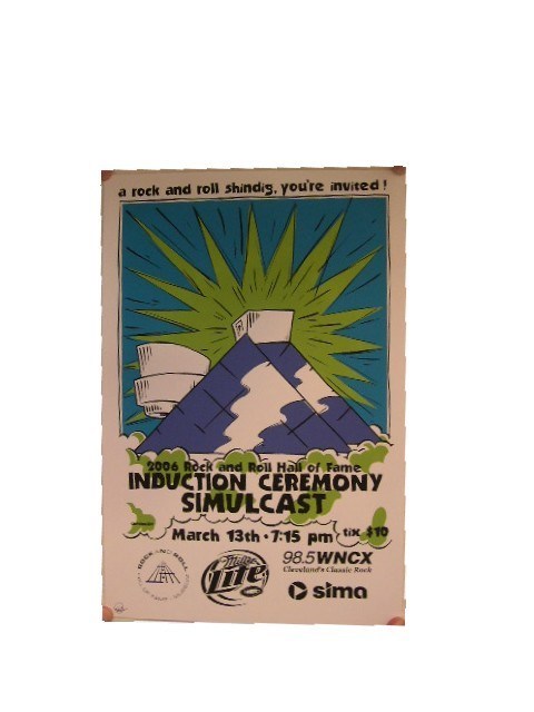 Simulcast Silkscreen Poster Rock And Roll Hall Of Fame