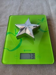 Modernist Metal Star Decor • Handcrafted Heavy Object • German Vintage Design