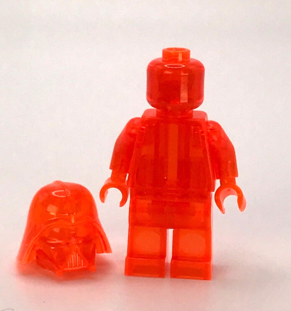 Darth Vader Official Lego Star Wars Prototype Neon Orange Retied Color Limited