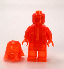 Darth Vader Official Lego Star Wars Prototype Neon Orange Retied Color Limited