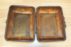 Unbranded Vintage Women’s Wooden Rectangle Hinged Purse Home Display Decor